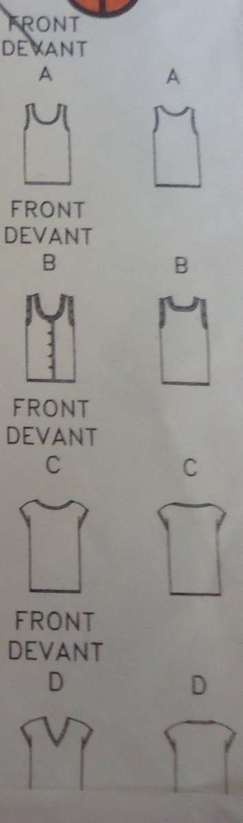 BUTTERICK PATTERN 6341  1 YARD TOP (LESS THAN A METRE) SIZE 14 + 16 + 18 COMPLETE