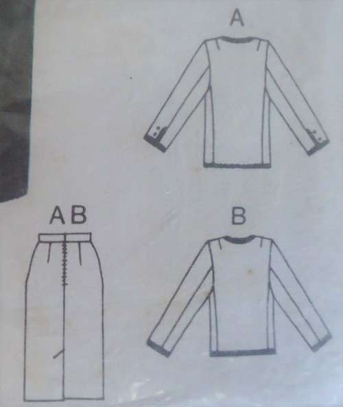 BURDA 8849 SHORT EDGED JACKET & SKIRT SIZES 12 + 14 + 16 + 18 + 20 + 40 COMPLETE