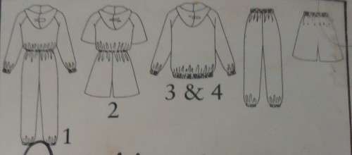 STYLE PATTERNS 2418 UNISEX OVERSIZE SPORTSWEAR SIZE SMALL - XXLARGE 30 - 48" COMPLETE & UNCUT