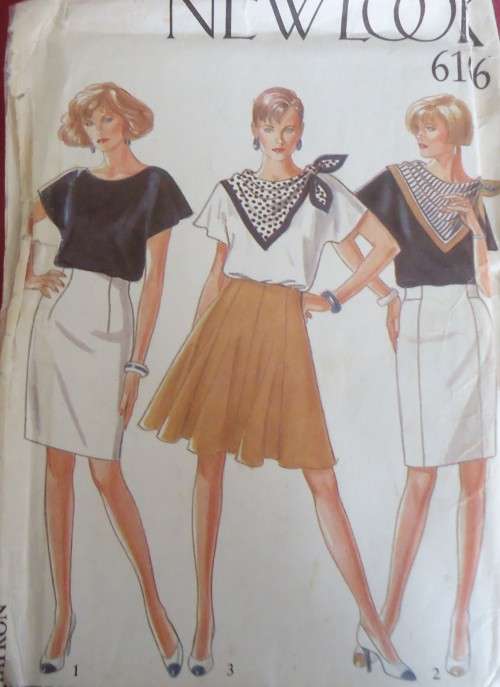 NEW LOOK PATTERNS 6106 THREE SKIRT VARIATIONS SIX SIZES IN ONE 8 - 18 COMPLETE & UNCUT