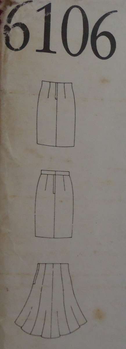 NEW LOOK PATTERNS 6106 THREE SKIRT VARIATIONS SIX SIZES IN ONE 8 - 18 COMPLETE & UNCUT