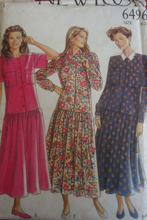 NEW LOOK PATTERNS 6496 SKIRT/BLOUSE SIZES 8 - 20   COMPLETE