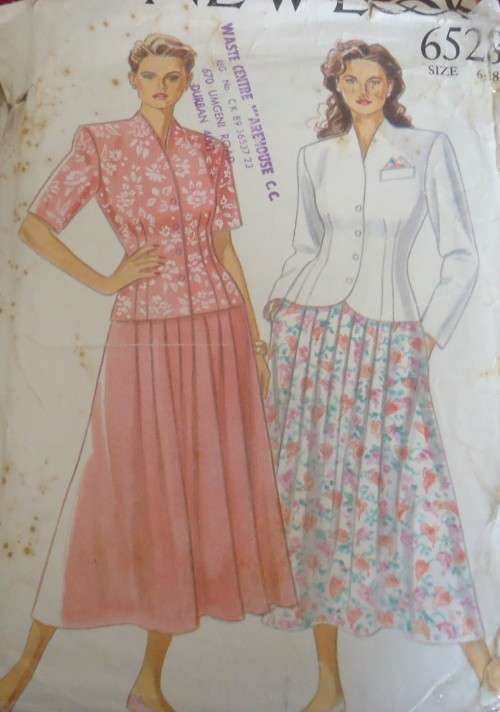 NEW LOOK PATTERNS 6528 2 PIECE DRESS - 7 SIZES IN ONE 6 - 18 - COMPLETE-UNCUT-F/FOLDED