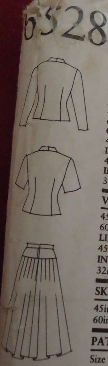 NEW LOOK PATTERNS 6528 2 PIECE DRESS - 7 SIZES IN ONE 6 - 18 - COMPLETE-UNCUT-F/FOLDED