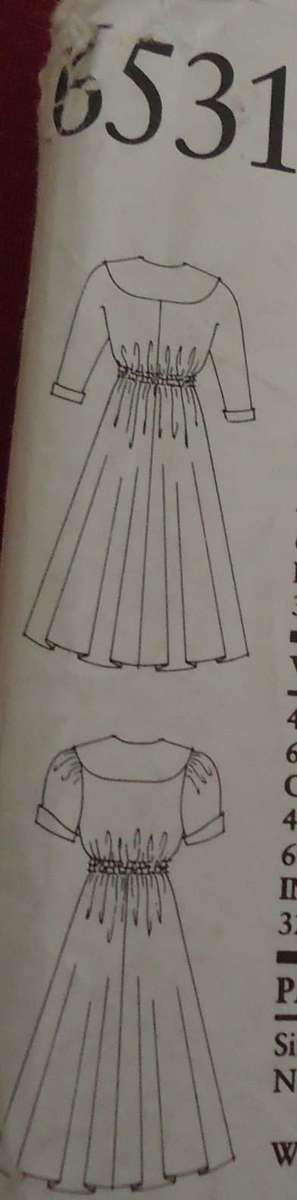 NEW LOOK PATTERNS 6531 -7 SIZES IN ONE - 6 -18  COMPLETE-UNCUT-F/FOLDED