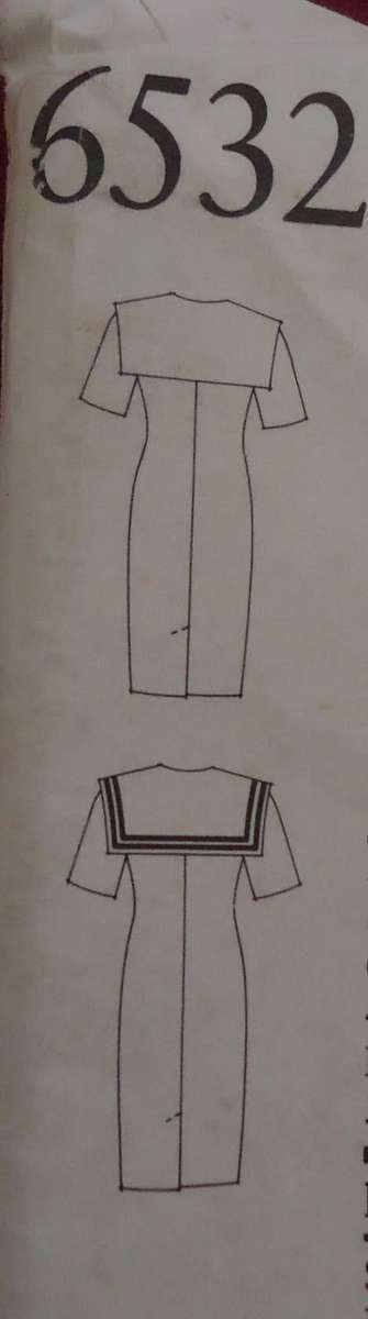 NEW LOOK PATTERNS 6532  SEVEN SIZES IN ONE  6 - 18 COMPLETE- CUT TO 18