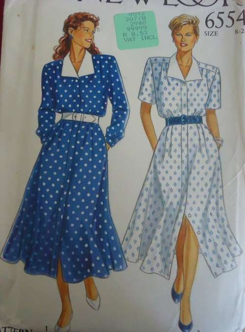 NEW LOOK PATTERNS 6554  SMART DRESS  SEVEN SIZES IN ONE 8 - 20 COMPLETE