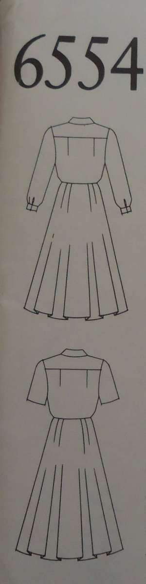 NEW LOOK PATTERNS 6554  SMART DRESS  SEVEN SIZES IN ONE 8 - 20 COMPLETE