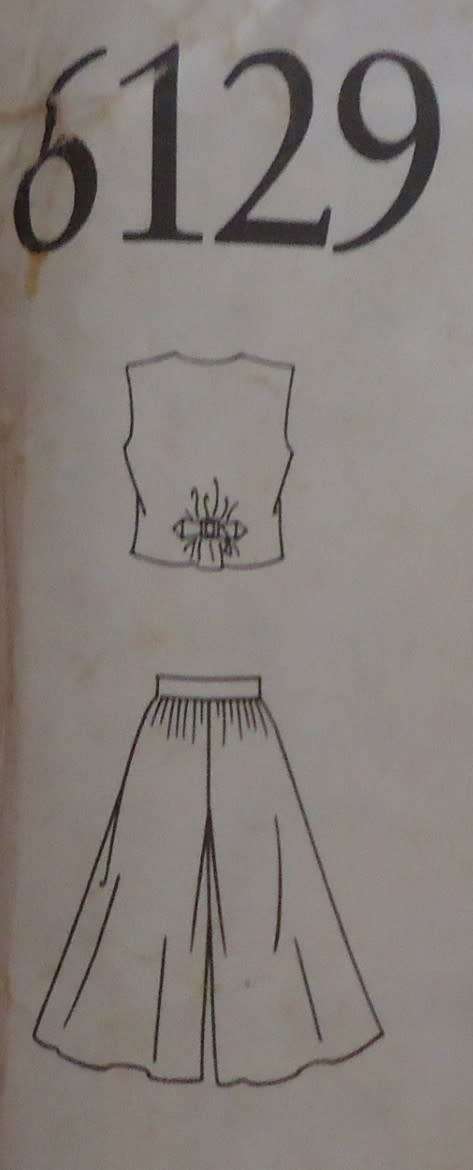 NEW LOOK PATTERNS 6129 CULOTTES & WAISTCOAT SIZES 8 - 18 COMPLETE-UNCUT-F/FOLDED