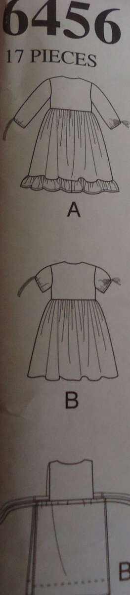 NEW LOOK PATTERNS 6456 KIDDIES DRESS & PINAFORE SIZES 3 - 8 YEARS COMPLETE