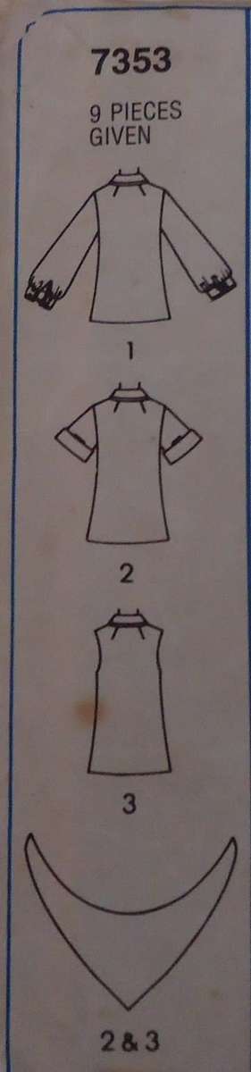 SIMPLICITY PATTERN 7353 SET OF BLOUSES SIZE 14 BUST 92 CM/36` COMPLETE