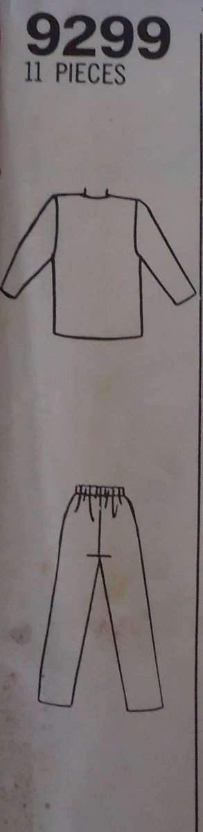 SIMPLICITY PATTERN 9299  JACKET & PANTS SIZE A  8 - 18 COMPLETE-UNCUTF/FOLDED