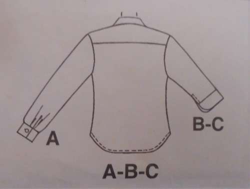 McCALL'S PATTERN 2353 SET OF SHIRTS SIZE B =8 + 10+ 12 COMPLETE