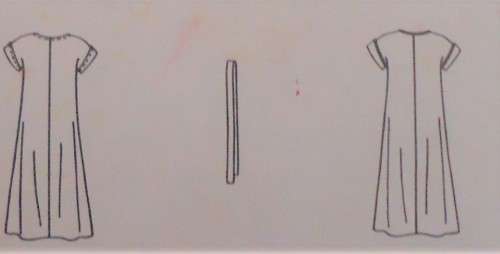 McCALL`S PATTERN 6548 PULLOVER DRESS SIZE 14 BUST 36` COMPLETE