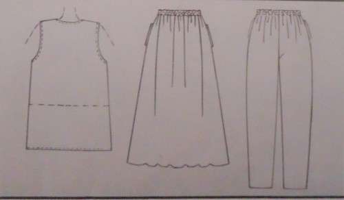 McCALL`S PATTERN 8350 LINED WAISTCOAT-PULL ON PANTS & SKIRT SIZE D  12-14-16 COMPLETE