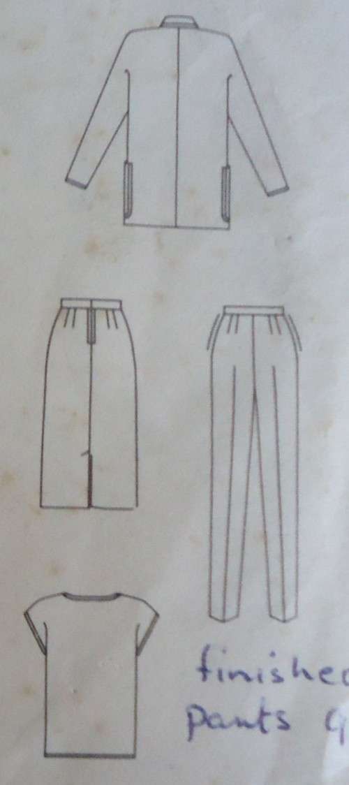 BUTTERICK PATTERN 3633 JACKET-SKIRT-PANTS-TOP SIZE 8-10-12 COMPLETE