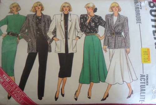 BUTTERICK  PATTERN 4114 JACKET-DRESS-TOP-PANTS SIZE 8-10-12 SEE LISTING