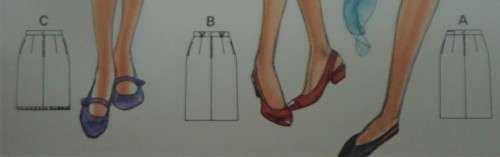 BURDA PATTERNS 5385 SLIM SKIRTS SIZES 8 - 18 COMPLETE