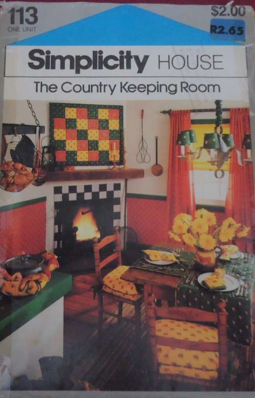 SIMPLICITY HOUSE 113 - `THE COUNTRY KEEPING ROOM` -ONE SIZE - COMPLETE & UNCUT