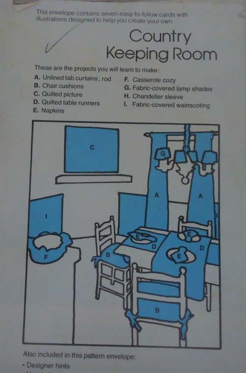 SIMPLICITY HOUSE 113 - `THE COUNTRY KEEPING ROOM` -ONE SIZE - COMPLETE & UNCUT