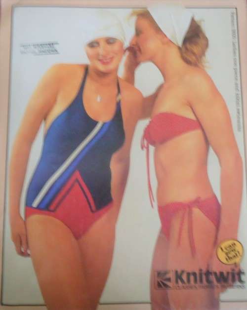 KNITWIT PATTERNS 5800 "LADIES ONE PIECE AND BIKINI SWIMSUITS" SIZES 6 - 22