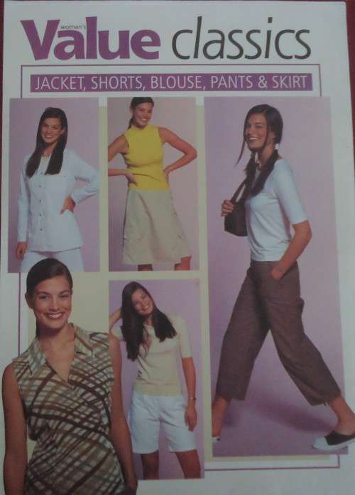 VALUE CLASSICS PATTERNS  `JACKET, SHORTS, BLOUSE, PANTS AND SKIRT` SIZES FIT BUST 86 CM 92 + 100 CM