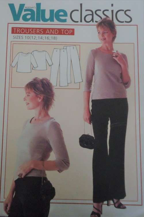 VALUE CLASSICS PATTERNS  TROUSERS AND TOP" SIZES 10, 12 14, 16, 18