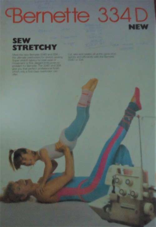 BERNETTE 334 D OVERLOCK MACHINE - ADVERTISING BROCHURE