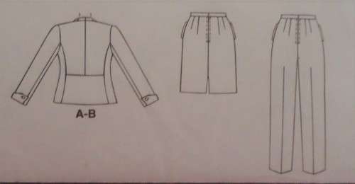 McCALL`S PATTERNS 9568  SUIT - JACKET-SKIRT-PANTS SIZE D  12 + 14 + 16 COMPLETE-UNCUT-F/FOLDED