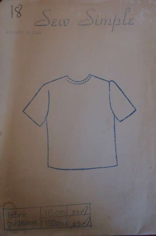 SEW SIMPLE PATTERNS # 18 BOX TOP  SIZE 28" OR 72 CM
