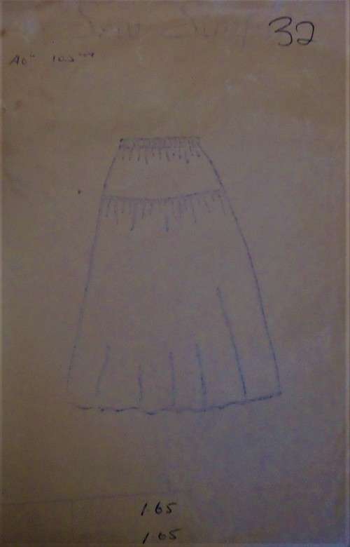 SEW SIMPLE PATTERNS# 32 STRAIGHT BASQUE SKIRT SIZE 40` OR 102 CM  COMPLETE