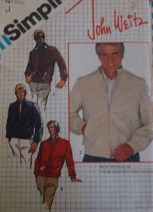 SIMPLICITY PATTERNS 5708 MEN'S UNLINED & LINED JACKET 40" COMPLETE & UNCUT
