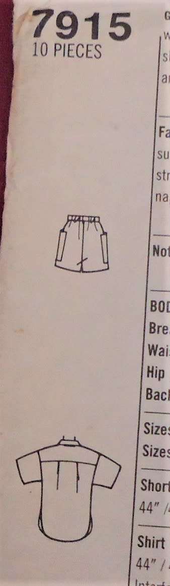 SIMPLICITY PATTERNS 7915 GIRL`S SHIRT & PULL ON SHORTS SIZE N  10-12-14 YEARS COMPLETE