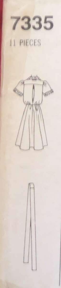 SIMPLICITY PATTERNS 7335 DRESS  SIZE N  10 + 12 + 14 COMPLETE