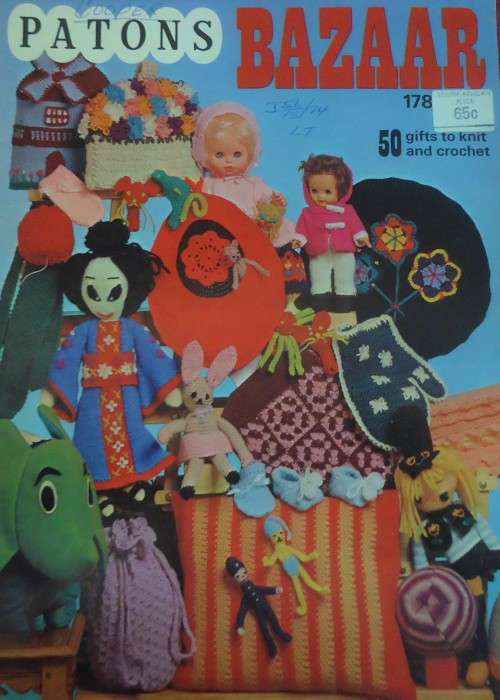 PATONS #178  BAZAAR ITEMS- HANDKNITTED & CROCHET NOVELTIES FOR GIFTS & BAZAAR STALLS 40 PAGES