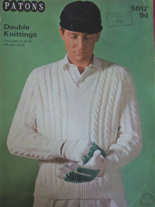 PATONS #5012 CRICKET SWEATER  SIZE 36 -44"