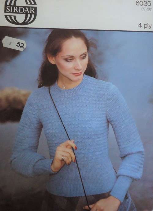 SIDAR #B 6035 SWEATER TO FIT SIZES 32-38"