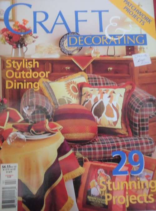 CRAFT & DECORATING -  MAGAZINE - AUS VOLUME 14 NO 3-  116 A4 PAGES OF PATTERNS WITH PULLOUT SECTION