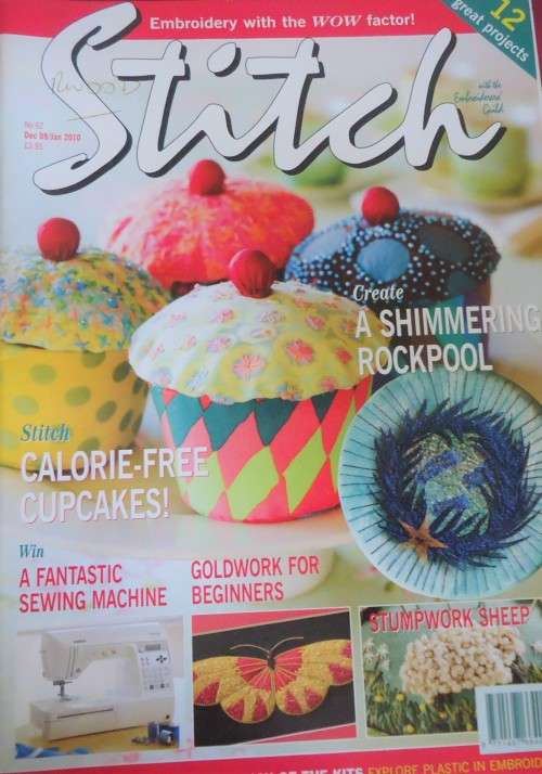 STITCH EMBROIDERY MAGAZINE INC PATTERNS - VOL 62 DECEMBER 2009/JANUARY 2010 UK- 68 PAGE A4 MAGAZINE