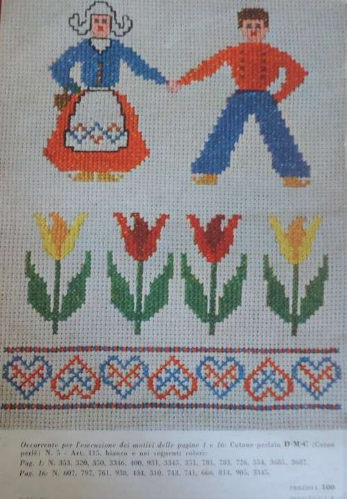 CROSS STITCH RICAMI DIVERSI ALBUM # 4- CROSS STITCH EMBROIDERY BOOK  - PICTURES