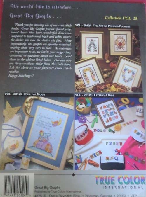 THE ART OF PRESSED FLOWERS - CROSS STITCH PATTERN BY GREAT BIG GRAPHICS