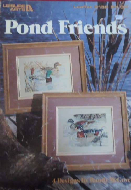 `POND FRIENDS` CROSS STITCH PATTERN - BY LEISURE ARTS #2139