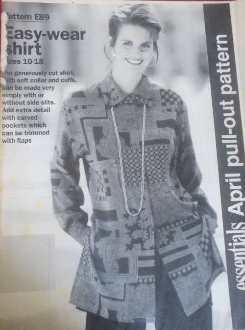 ESSENTIAL  PATTERNS E89  "EASY WEAR SHIRT" SIZES 10 - 18