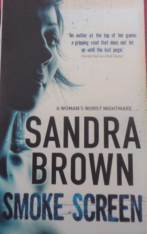 SANDRA BROWN  "SMOKE SCREEN"  SMALL SOFT COVER
