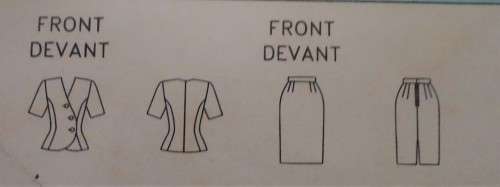 BUTTERICK PATTERN 6885X210 TOP-SKIRT SIZE B  12-14-16 COMPLETE-UNCUT-F/FOLDED