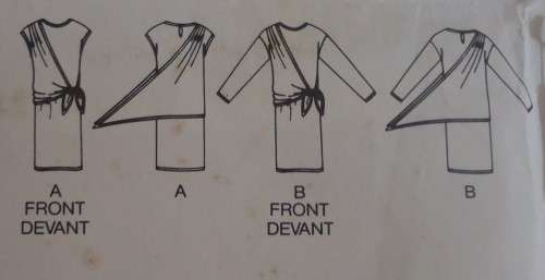 BUTTERICK PATTERN 6688 LOOSE FITTING STRAIGHT PULLOVER DRESS+OVER BODICE SIZE 10 COMPLETE