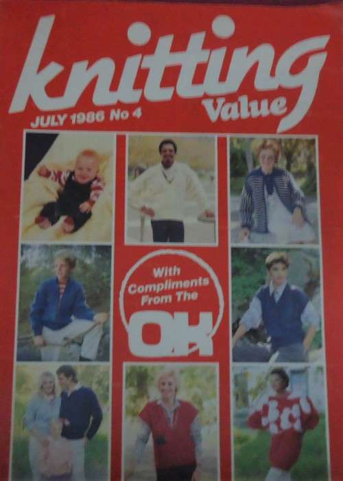 KNITTING VALUE NO 4 JULY 1986 - 40 PAGES