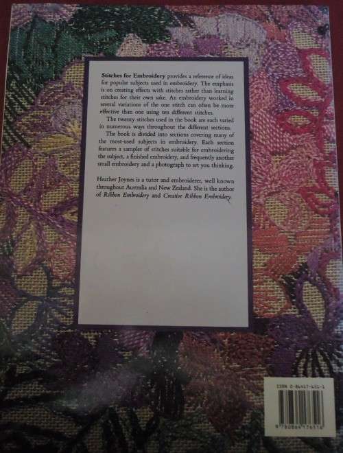 STITCHES FOR EMBROIDERY - HEATHER JOYNES - 88 A4 PAGES SOFT COVER