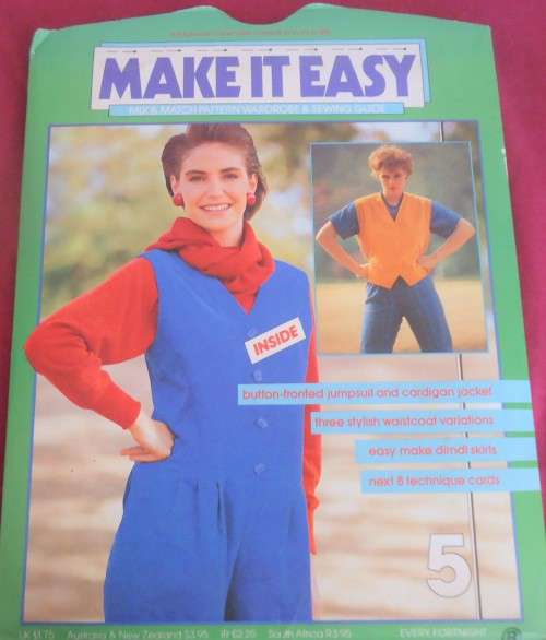 MAKE IT EASY PATTERN NUMBER 5 - JUMPSUIT & CARDIGAN JACKET