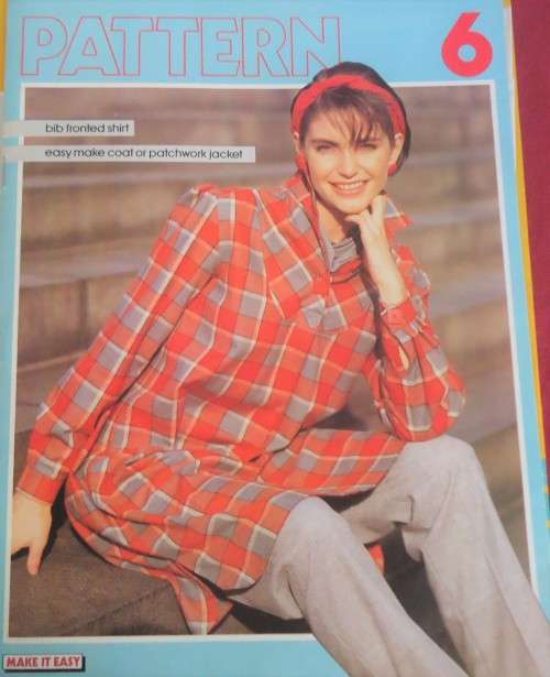MAKE IT EASY PATTERN NUMBER 6 - BIB FRONTED SHIRT & EASY MAKE COAT OR PATCHWORK JACKET